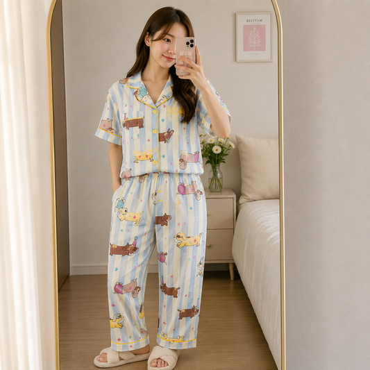 3 in 1 Cloud Cotton Sleepwear (S11)