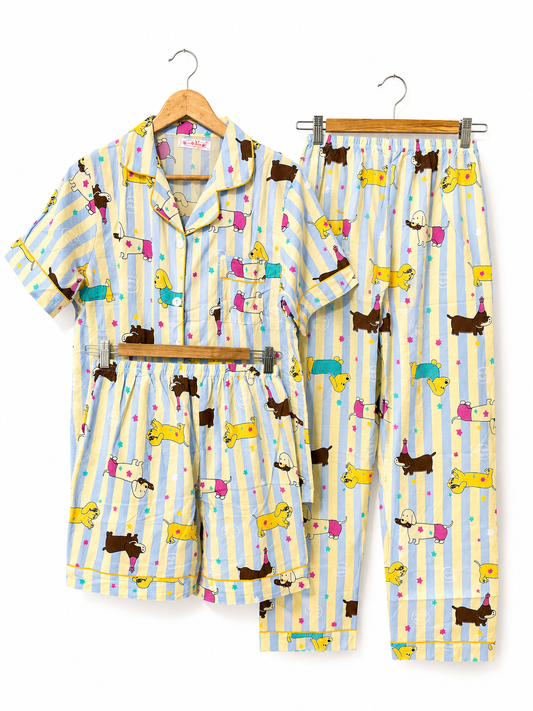 3-in-1  Cloud Cotton Sleepwear (S11)