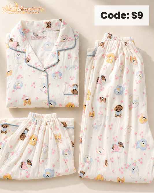 3 in 1 Cloud Cotton Sleepwear (S9)