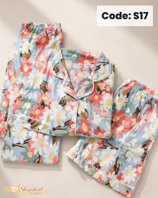 3 in 1 Cloud Cotton Sleepwear (S17)