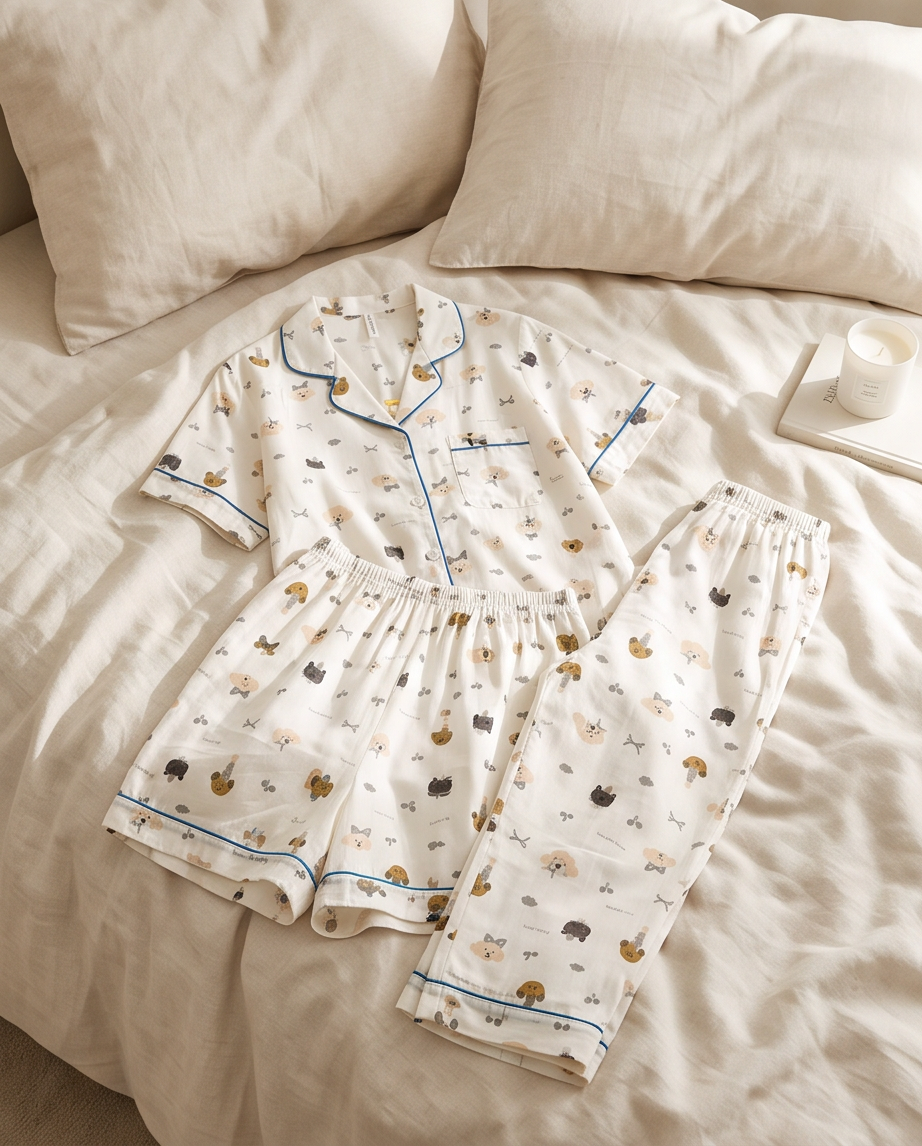 3-in-1 Cloud Cotton Sleepwear (S34)