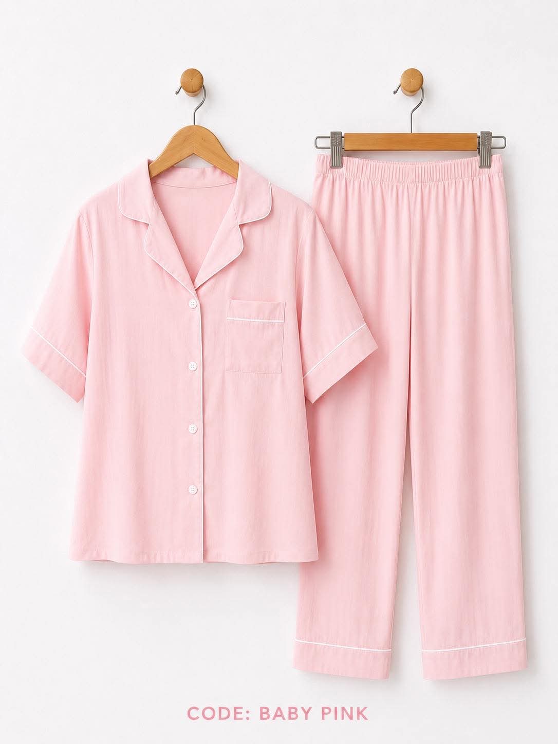 2-in-1 Pajama Set (Plain Colors)