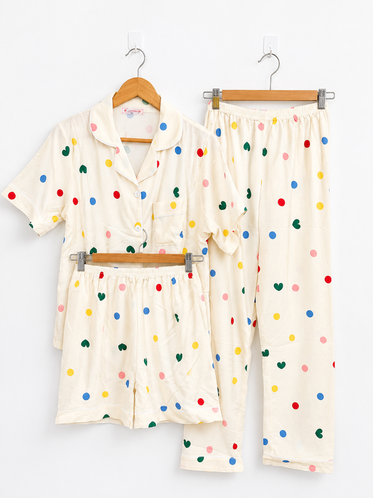 3-in-1 Cloud Cotton Sleepwear (S18)