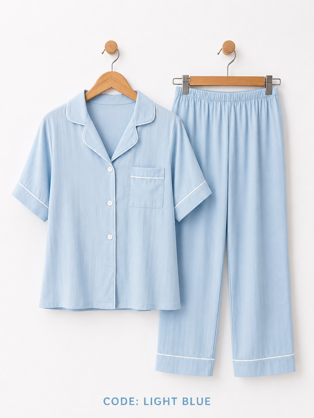 2-in-1 Pajama Set (Plain Colors)