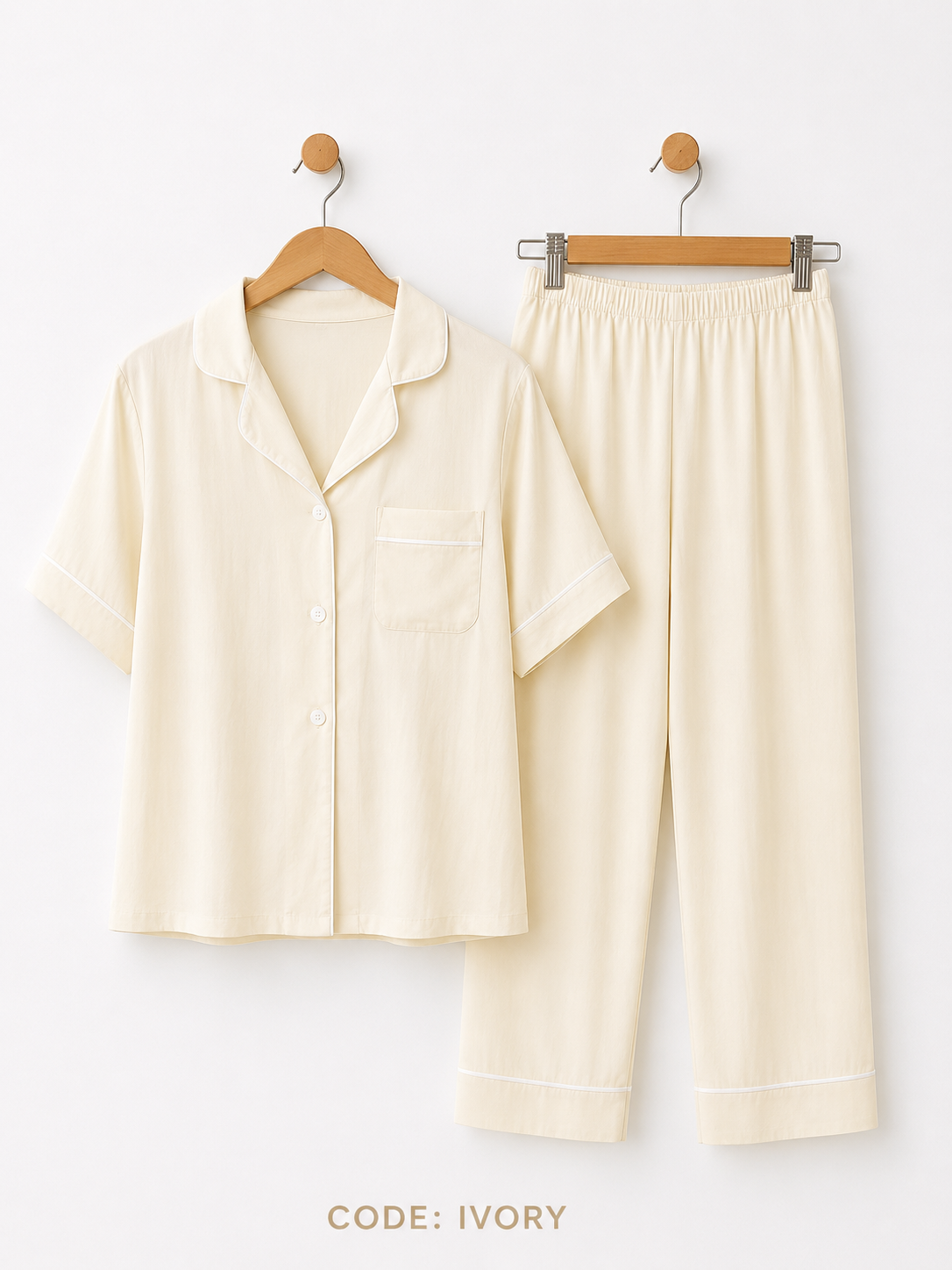 2-in-1 Pajama Set (Plain Colors)