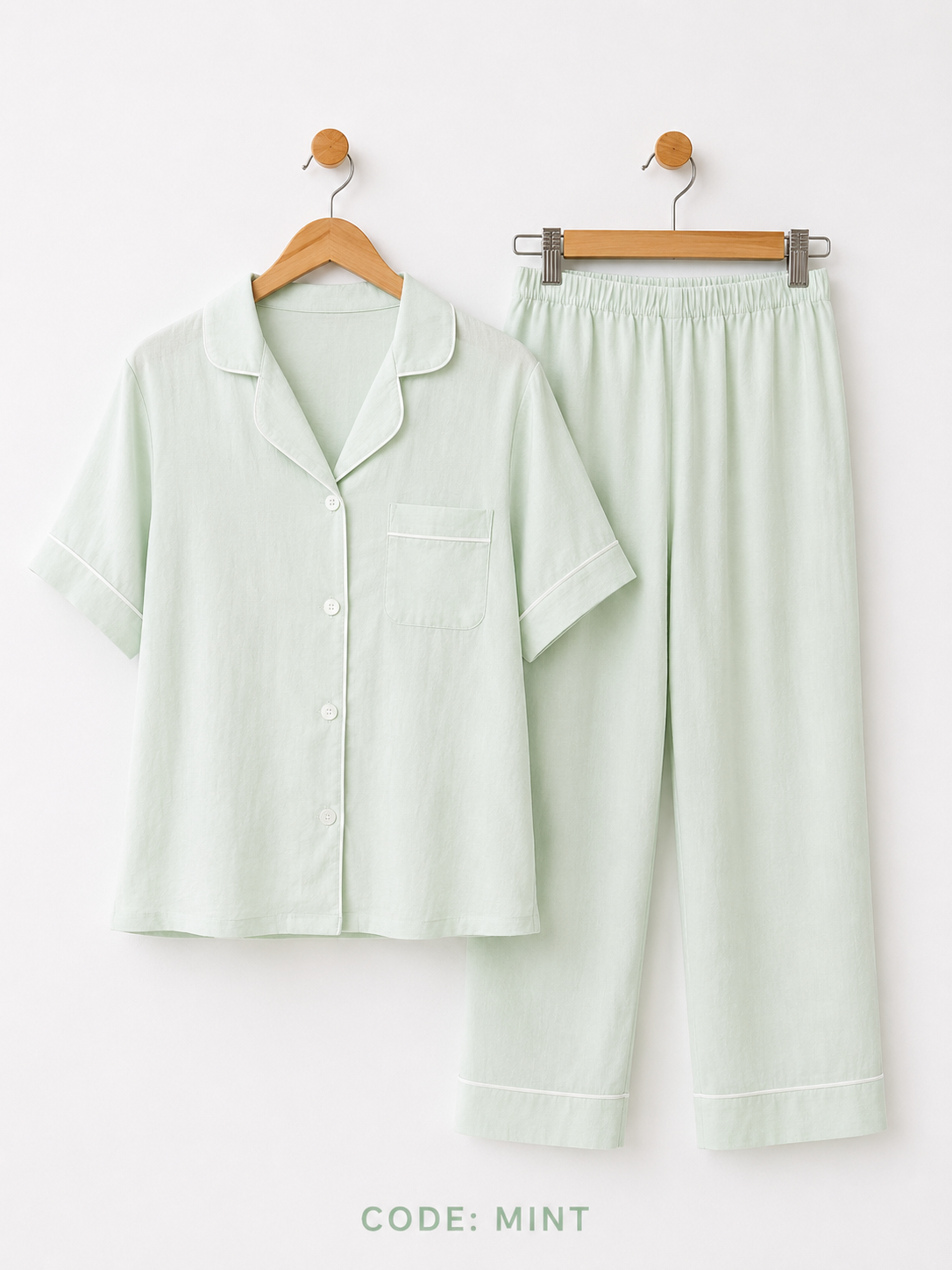 2-in-1 Pajama Set (Plain Colors)