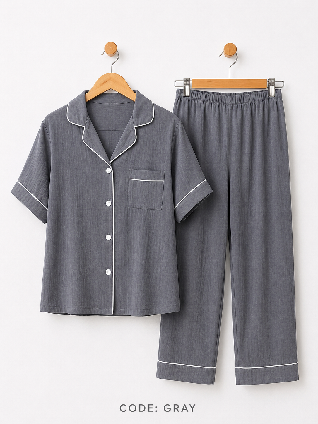 2-in-1 Pajama Set (Plain Colors)