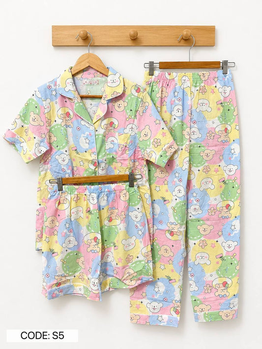 3-in-1 Cloud Cotton Sleepwear (S5)