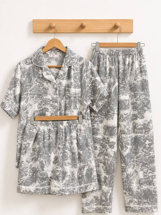 3-in-1 Cloud Cotton Sleepwear (S16)